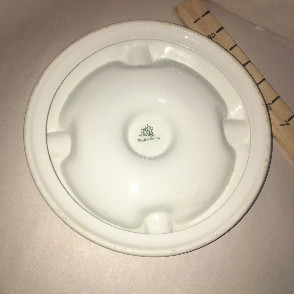 Vintage German Babenhausen Gun & Rod Club Cigar Cig. Ashtray Fishing Hunting  9